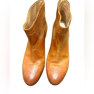 Maison margiela Brown Leather Ankle Booties